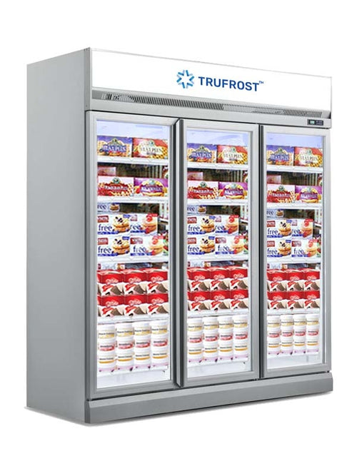 Trufrost VF 1800 Premia Three Door No-Frost Visi Freezer with a top to bottom view