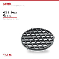 Weber GBS Sear Grate | Cast Iron | Deep Sear Marks | For GBS Grill Systems | Restaurant-Quality Crust | Fits All Weber GBS Grills