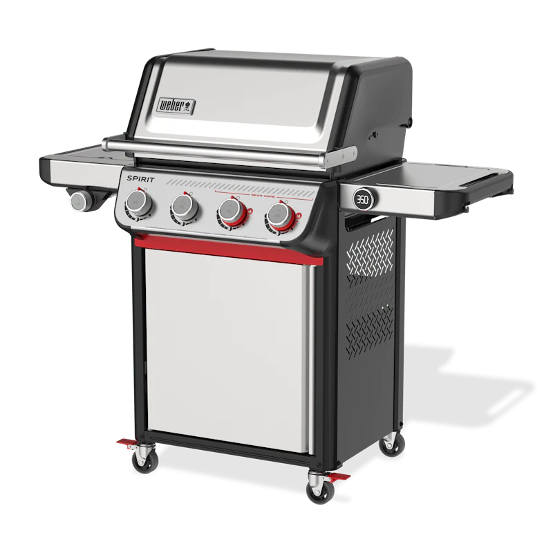 Weber Spirit® SP-435 Gas Grill – 4 Burner Stainless Steel BBQ with Sear Zone & Side Burner