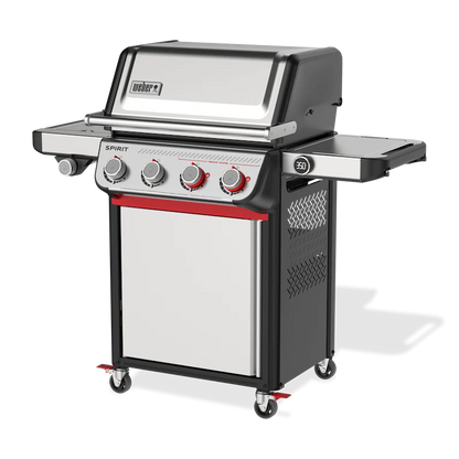 Weber Spirit® SP-435 Gas Grill – 4 Burner Stainless Steel BBQ with Sear Zone & Side Burner