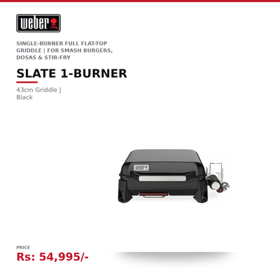 Weber Slate 1b 43cm LP Griddle Grill (Black, Asia)